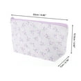 thumbnail image 2 of Unique Bargains 1 Pc Women Portable Makeup Bag for Travel Vacation Purple Polyester, 2 of 4