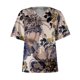 thumbnail image 3 of Gibobby Camiseta de manga corta con cuello en V Camiseta suelta informal con cuello en V para mujer, blusa manga corta con estampado(Caqui,M), 3 of 4