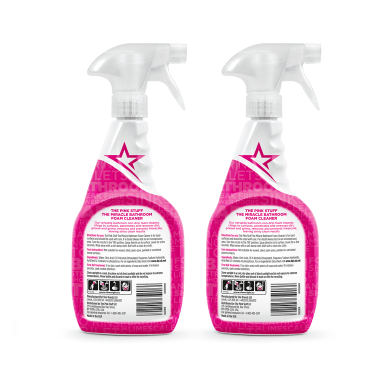 The Pink Stuff, Miracle Bathroom Foam Spray, 2 Pack, 50 Oz
