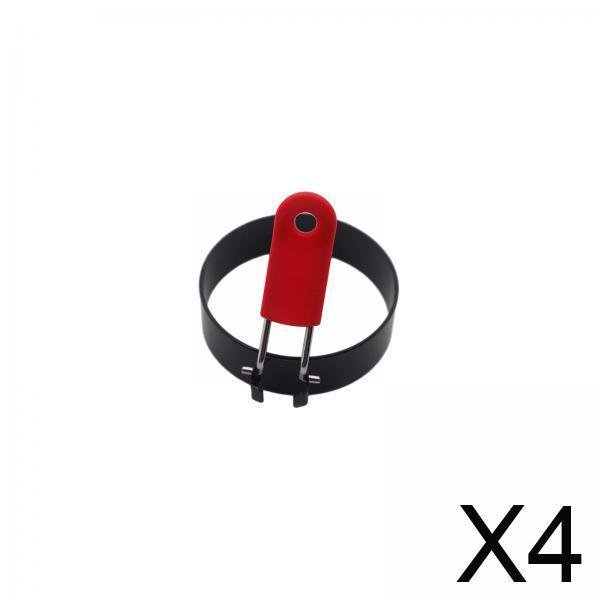 Anillos para Cocinar Huevos Soledad Antiescaldaduras Grado Alimenticio Color Rojo