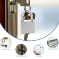 thumbnail image 2 of SHISUYAN Luggage Lock 30mm Stainless Steel Diary Lock Anti-rust Small Lock With Key, 2 of 9