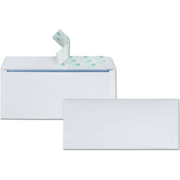Quality Park-2PK Redi-Strip Security Tinted Envelope, #10, Commercial Flap, Redi-Strip Heat-Resistant Closure, 4.13 X