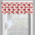 thumbnail image 4 of Ambesonne Kissing Valance & Curtain, Lip and Heart Shape Motif, 55"x36", Dark Coral and Champagne, 4 of 7