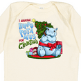 thumbnail image 4 of Inktastic I Wanna Hippopotamus for Christmas Cute Hippo Boys or Girls Long Sleeve Baby Bodysuit, 4 of 5