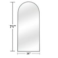 thumbnail image 3 of MAYEERTY Black 77" x 34" Modern Arched A Full Length Floor Mirror, 3 of 3