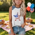 thumbnail image 3 of Grblisyd 4th of July Tank Tops for Girls American Flag T-Shirt Kids Independence Day Shirts Crew Neck Patriotic Sleeveless Top Tees 1-13T, 3 of 6