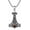 01-Thors Hammer, variant on S925 Sterling Silver Necklace Viking Axe Sword Skull Thors Hammer Necklaces Amulet Dagger Norse Rune Jewelry Gifts for Men Women