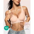 thumbnail image 2 of Sujetador cómodo inalámbrico Deep V de Bra OEAK Semolina S para mujer, 2 of 7