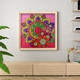 thumbnail image 4 of Cuadros Decorativos Pintura de diamante abstracto de mandala de taladro completo de cristal de forma Tmvgtek embutido en tela, 4 of 8