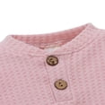 thumbnail image 3 of Baby Girls Solid Color Romper and Elastic Waist Pants Clothes Set, 3 of 7