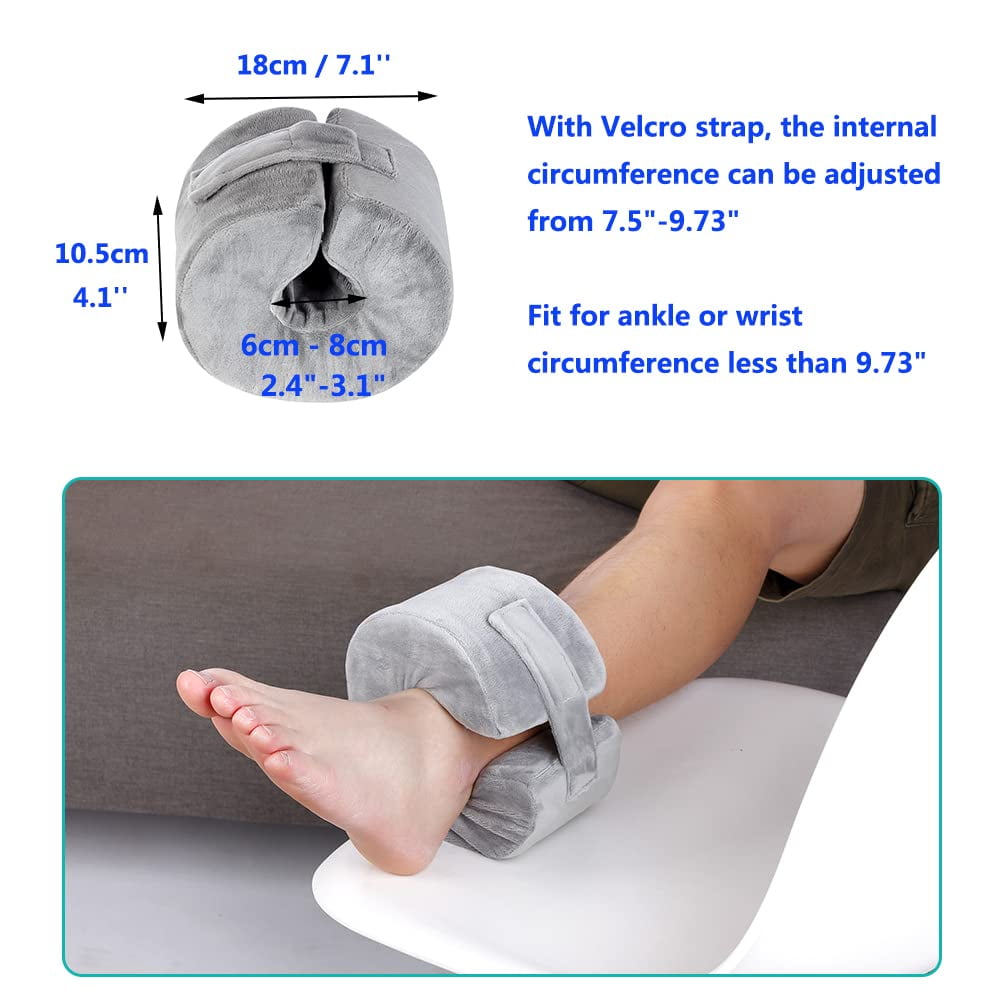 Zelen Foot Elevation Pillow Heel Ankle Elevator Wedge Foot Support Pillow  Medical Ankle Cushion Feet Leg Rest for Bed Sore Foot Pressure Ulcer