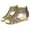 2Gold, variant on Bohemian Sandals for Women Casual Bling Rhinestone Peep Toe Hollow Out Back Zipper Sandals