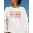 thumbnail image 2 of Wash Your Hands! Nice Day. Sweatshirt Women -GoatDeals Designs, Female Medium, 2 of 4