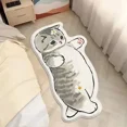 thumbnail image 1 of Cartoon Bedside Rug Cat Floor Mat Fluffy Cat Mats Irregular Carpet for Living Room Shaggy Area Rugs Thicken Doormat Cute Decor, 1 of 7