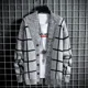 thumbnail image 5 of Cárdigan de punto para hombre, manga larga, abrigos casuales grunge, jerséis estéticos Harajuku tejidos, suéter abierto de cachemira, suéter holgado para hombre, 5 of 5