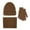 Beige, variant on Yanyanz Scarface, Women's Autumn And Winter Woolen Hat Set Outdoor Warmth Thickened Plush Hat Scarf Glove Three Set, Scarf Beige One Size