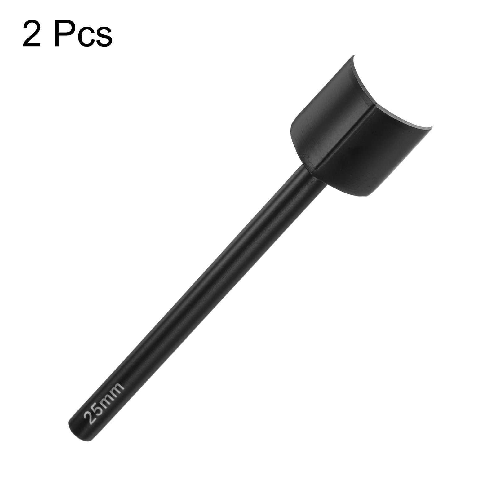 Uxcell 2pcs V-Shaped Leather Cutter Punch 25mm Carbon Steel Strap Punch Tool for Crafting Strap Belt Wallet