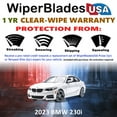 thumbnail image 2 of 2023 BMW 230i Beam Wiper Blades Wipers w/1yr Warranty (Set of 2) (WiperBladesUSA), 2 of 5