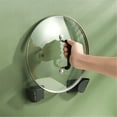 thumbnail image 6 of Adjustable Pot Lid Organizer for Cabinet Door, Hidden In-Cupboard Wall Mount Holder for Pans, Lids & Cutting Boards, No-Drill Kitchen Storage 2 pairs, 6 of 9