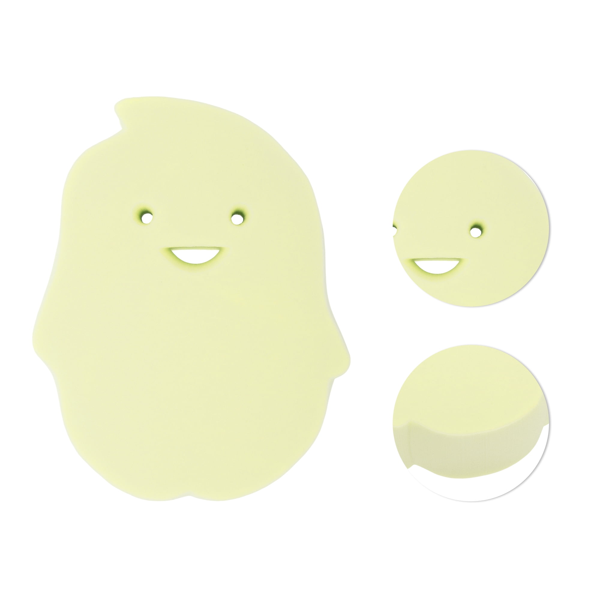 Unique Bargains Penguins Shape Bath Sponge 1 Pc Yellow