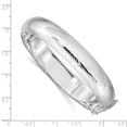 thumbnail image 3 of White Sterling Silver bracelet Bangle Diamond-cut 12 mm, 3 of 3