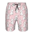 thumbnail image 3 of Salouo Cute Rabbit Pattern Swim Trunks for Men,Men's Hawaiian Bathing Suit Swimsuits Quick Dry Swimming Board Shorts Beach Shorts with Pockets-XX-Large, 3 of 6