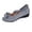 Gray, variant on Women's Bowknot Dress Shoes Ballet Low Wedge Heels Pointed Toe Slip On Comfortable Casual Mary Jane Shoes Dressy Women Office Work Suede Elastic Strap Low Top Walking Wedges Footwear