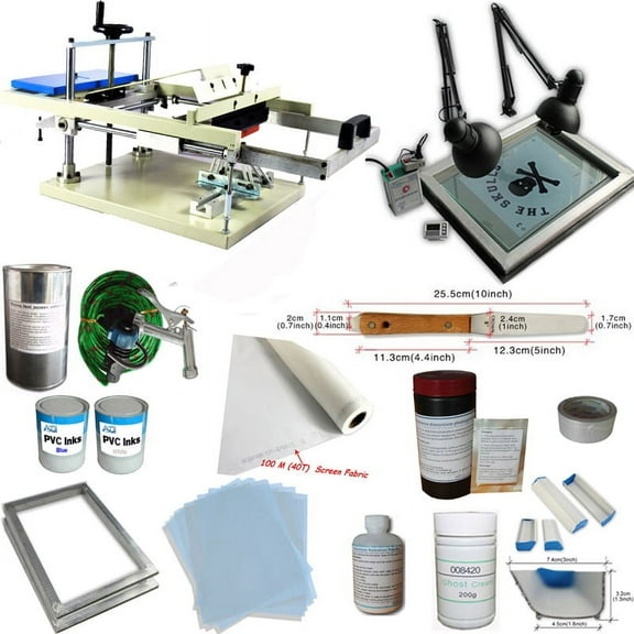 TechTongda Cylinder Screen Printing Kit Cylinderical Screen Printing Machine Screen Printing Press Bottle Printing #006884