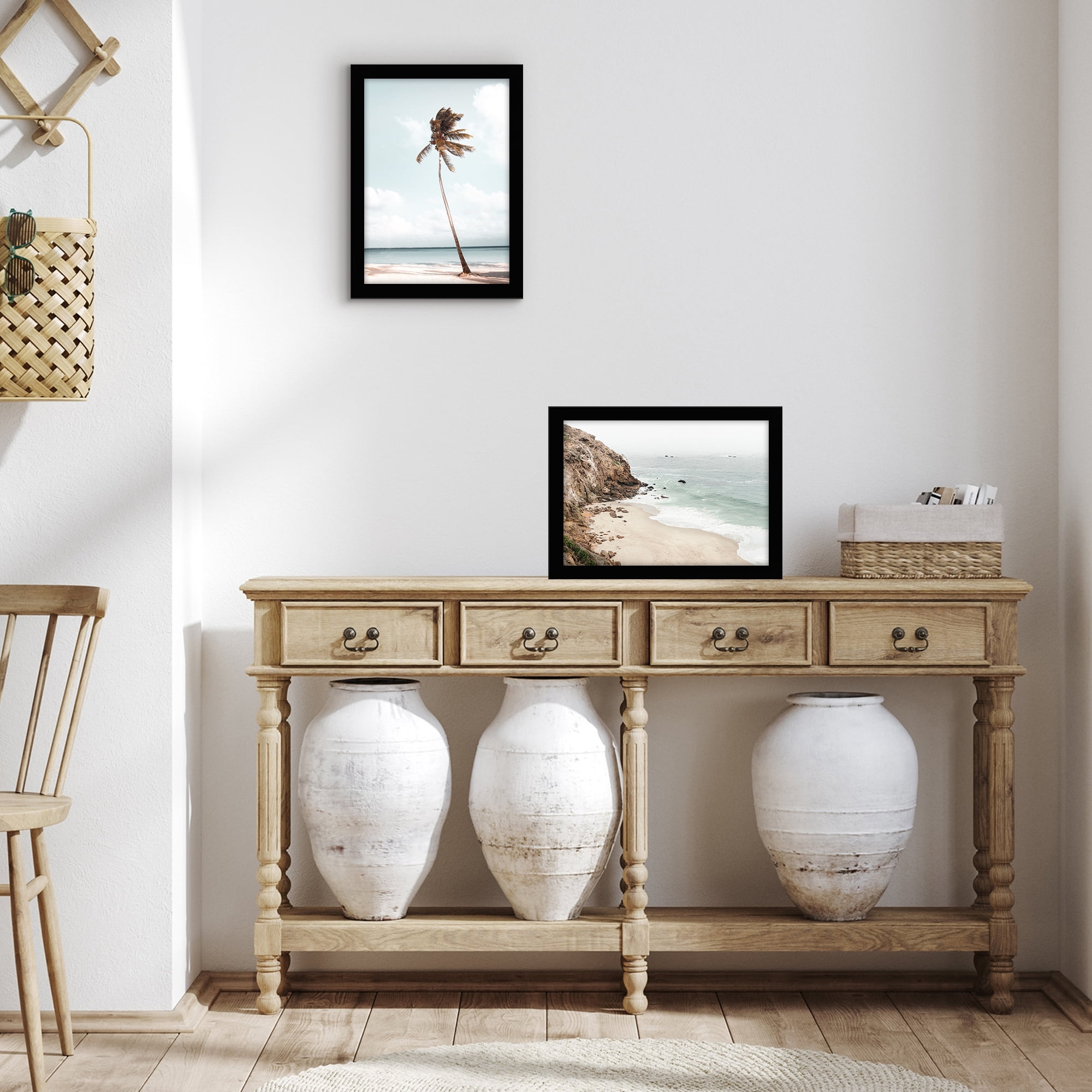 Americanflat A4 8.3x11.7 Picture Frame with Shatter-Resistant Glass Signature Collection Frames Tabletop - Black