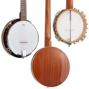 Jameson Guitars 6-String Banjo with 24 Brackets and Closed Solid Back