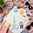 thumbnail image 2 of Kingfansion 4" Office Scissors Set Under $4, Travel Mini Portable Scissors, for Sewing and Crafting, Craft Gift, 4 Count, Sharp Precision Fabric Scissors Suitable for Embroidery, 2 of 5