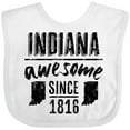 thumbnail image 3 of Inktastic Indiana Awesome Since 1816 Boys or Girls Baby Bib, 3 of 4