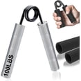 thumbnail image 1 of Entrenador de fuerza de agarre, agarre de mano de metal de 100 lb, fortalecedor de agarre de mano resistente antideslizante, desarrollador de rehabilitación de muñeca y ejercicios de mano de, 1 of 5