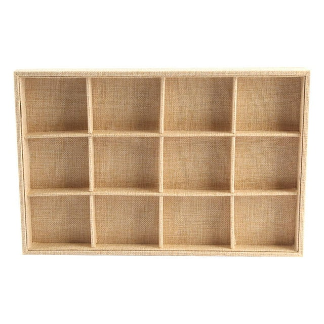 segolike Jewelry Storage Tray Organizer Ear Holder for Drawers 12 Grids Tray