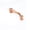 rose gold, variant on Lip Ring Body Piercing Ring Eyebrow Nails Body Piercing Lip Nails Ear Stud --silver-spherical