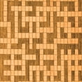 thumbnail image 1 of Ahgly Company Indoor Square Solid Orange Modern Area Rugs, 4' Square, 1 of 4