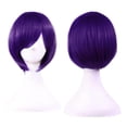 thumbnail image 4 of Peluca Morada Violeta Lisa Corta Cabello Morado Cosplay violeta Unitalla Lymalimoon SW BOB Morado Violeta, 4 of 5