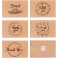 thumbnail image 2 of 80 Kraft Rustic Envelopes, Stickers Thank You Notes Cards Bulk Set 4x6 inch, 2 of 8