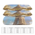 thumbnail image 2 of 3 Pcs Soft Bedding Set, Includes 1 Duvet Cover with Zipper And 2 Pillow,Shams Eiffel Tower Full(79"×90"), 2 of 8