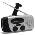 thumbnail image 1 of Radio con linterna solar de manivela de 1200 mAh y 3 LED para prevención de desastres y emergencias meteorológicas, 1 of 6