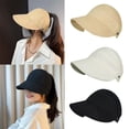 thumbnail image 5 of Female Lady Girl Women Peaked Caps Breathable Adjustable Cap Sunshade Hat Sun Visor Hats Baseball Cap Duck Tongue Cap Fisherman Hat Sun Hat KHAKI, 5 of 8