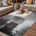 thumbnail image 4 of 4' x 6' Outdoor Rug, Grey Outdoor Washable Rug Large Floor Carpet, Modern Oil Painted Art Abstract Geometric Non Shedding Area Rug for Outside Patio RV Porch Deck Balcony Camping Living Room, 4 of 9