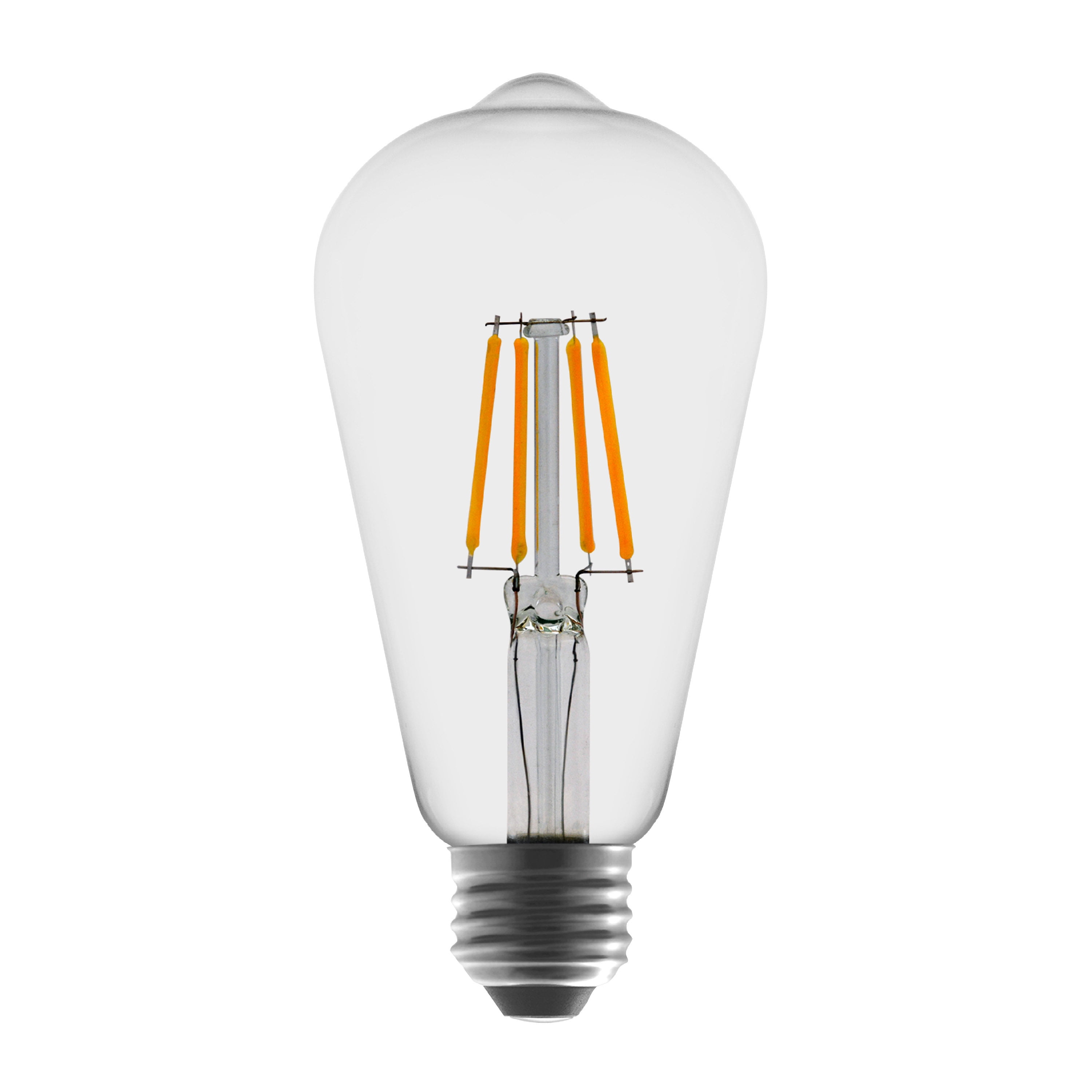 Better Homes & Gardens LED Vintage Light Bulb, ST19 40W Soft White Classic Filament, E26, Dim - 4 Pk