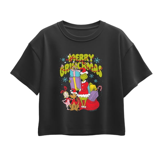 The Grinch - Merry Grinchmas Short Sleeve Boxy Graphic T-Shirt