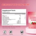 thumbnail image 6 of Cranberry Women’s Probiotic Gummies 5 Billion CFU with Prebiotics, Sugar Free Vegan Daily Supplement, Supports Feminine & Digestive Gut Health for Adult Women, 60 Count Gummies, 6 of 8