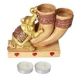 thumbnail image 2 of Elephant Statue, Long Lasting Candle Holder Synthetic Resin Decorative Stylish  For Handicraft For Gift, 2 of 8