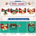 thumbnail image 5 of 20PCS Christmas Bow with Bells for Crafts Christmas Mini Bowknot Ornament Craft Present Bow Christmas Tree Wreaths Hanging Decor, 5 of 7