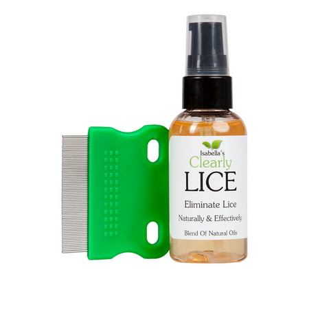 Isabella's Clearly LICE - All Natural and Effective Lice Treatment with Metal Nit Comb (2