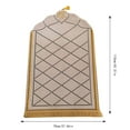 thumbnail image 2 of Mupvlun Portable Prayer Rug - Thick Embossed Flannel Prayer Mat with Sponge Base for Indoor/Outdoor Use (27.56''x43.31'') B2, 2 of 4