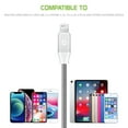 thumbnail image 5 of Cellet Heavy-Duty Nylon Braided Lightning Cable – 10FT (Apple MFi Certified) Compatible with iPhone / iPad / AirPods / iPod, 5 of 8